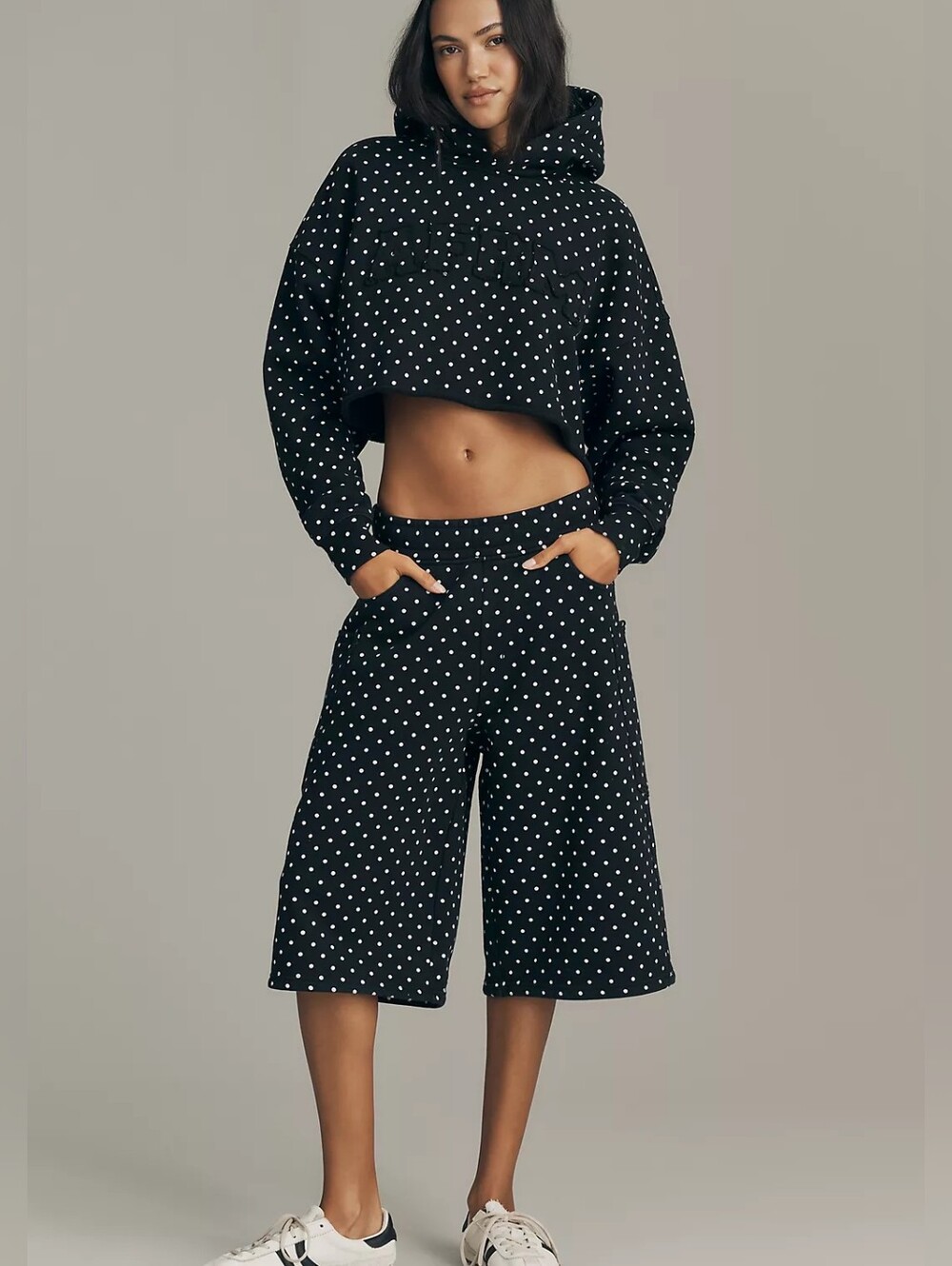 Anthropologie AFRM Polka Dot Bermuda Cargo Shorts